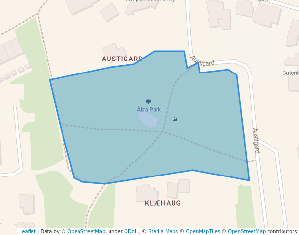 Åkra Park in Åkra | Map and Routes