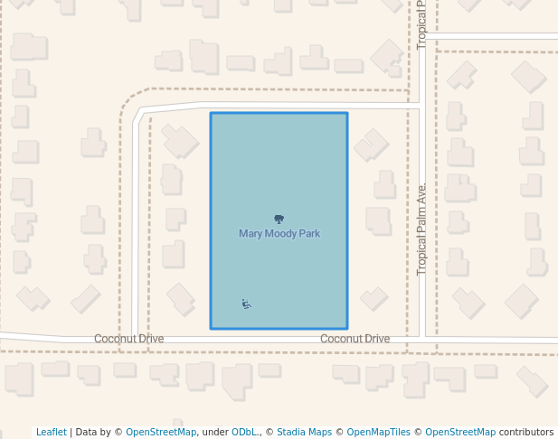 walking in Mary Moody Park map in North Fort Myers