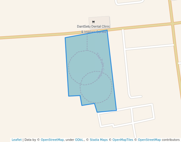 walking in The Palm Garden map in Surat