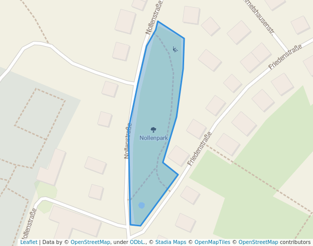 walking in Nollenpark map in Gengenbach