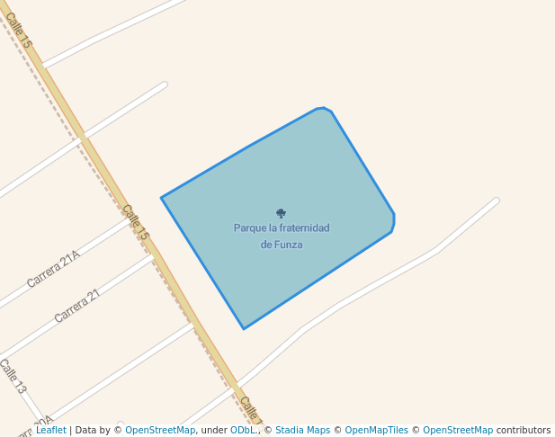 walking in Parque la fraternidad de Funza map in Funza