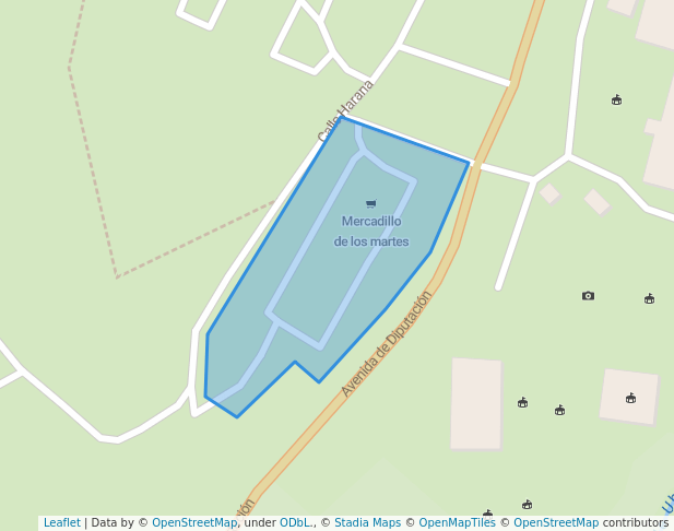 walking in Plaza de las Palmeras (Parking) map in Ubrique