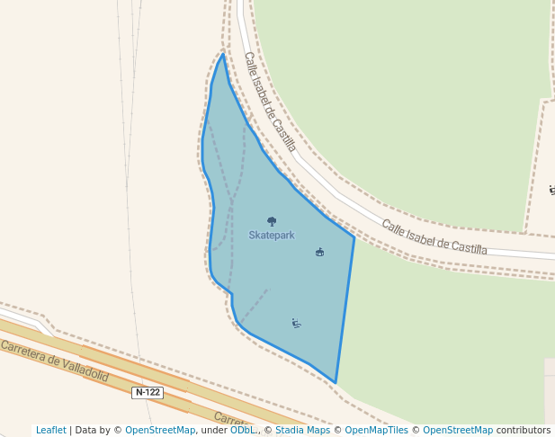 Skatepark in Aranda de Duero | Map and Routes
