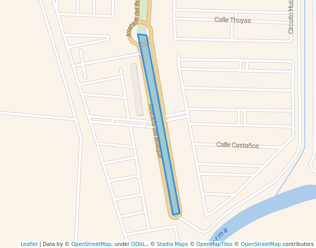 walking in Arboledas map in Cerro Blanco de Mancera