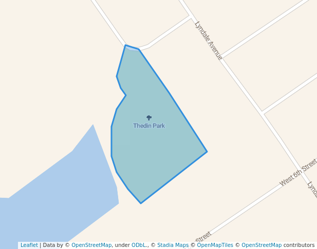 walking in Thedin Park map in Morris