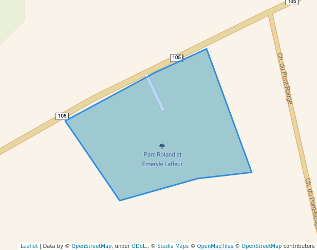 walking in Parc Roland et Emeryle Lafleur map in Grand-Remous