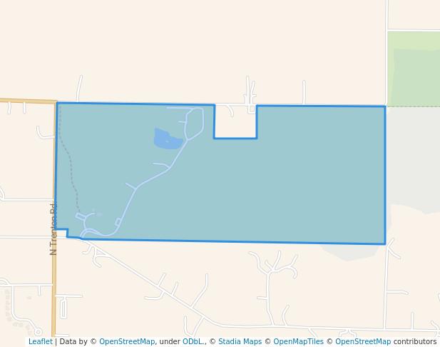 walking in Sandy Knoll Park map in West Bend
