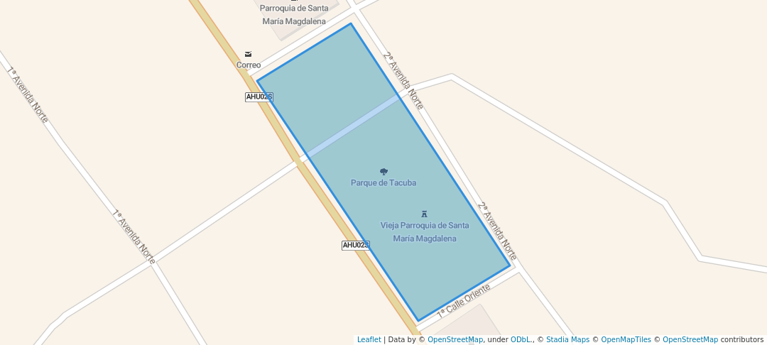 walking in Parque de Tacuba map in Tacuba