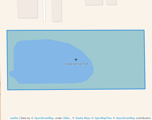 walking in Crystal Springs Park map in Lomira