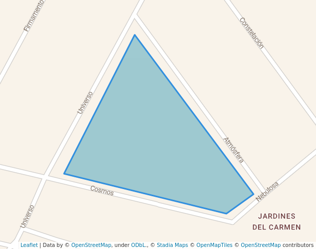 walking in Parque Lomas del Carmen map in Tepatitlán de Morelos