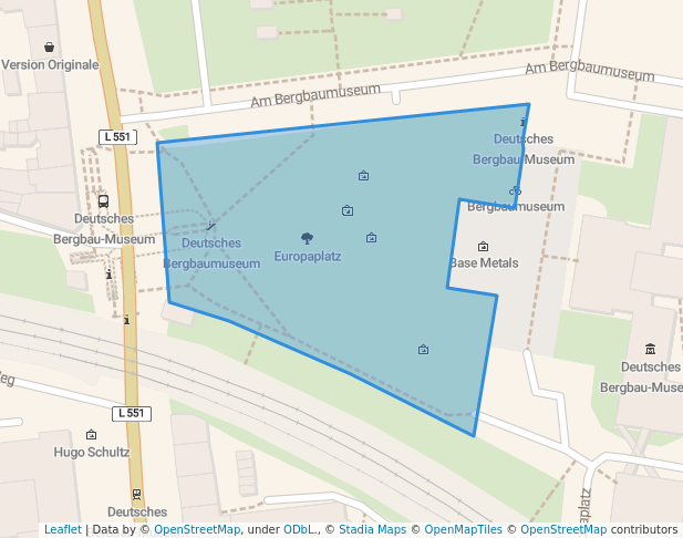 walking in Europaplatz map in Bochum