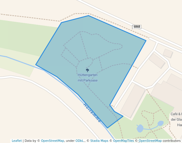 Hüttengarten mit Parkoase