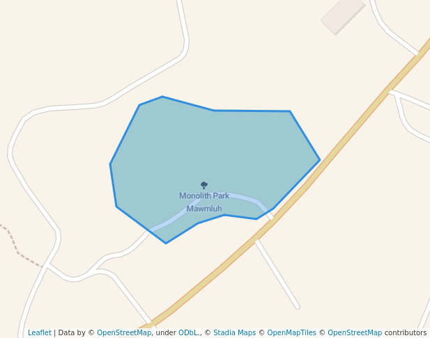 walking in Monolith Park Mawmluh map in Mawmluh-