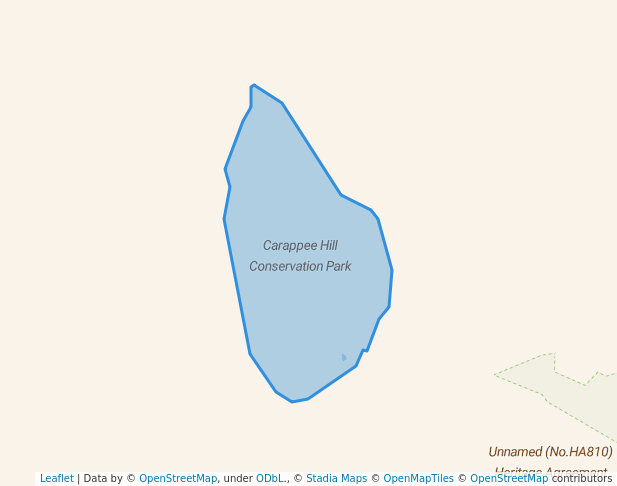walking in Carappee Hill Conservation Park map in Kielpa