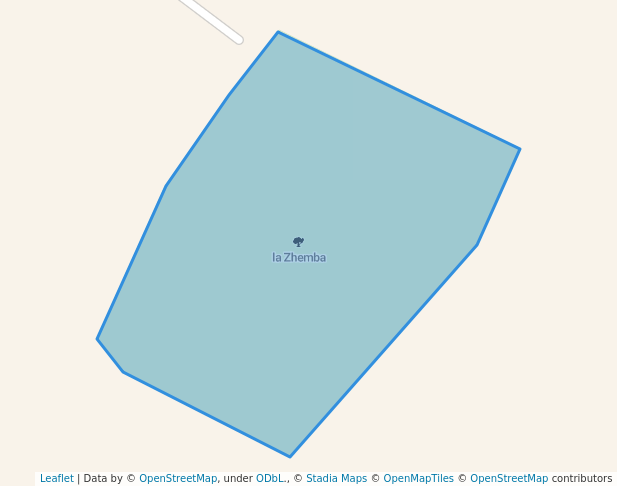 walking in la Zhemba map in Tingüindín