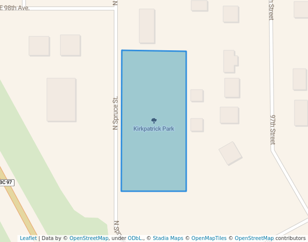 walking in Kirkpatrick Park map in Taylor