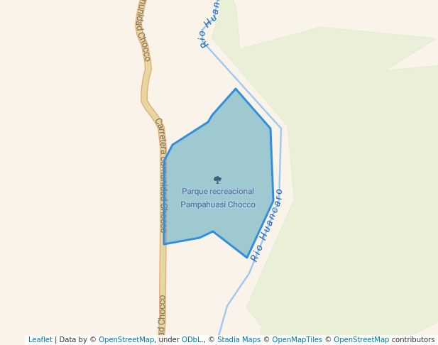 walking in Parque recreacional Pampahuasi Chocco map in Cusco