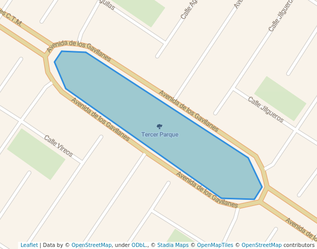 walking in Tercer Parque map in Playa del Carmen