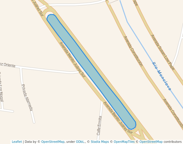 walking in ALAMEDA map in Monclova