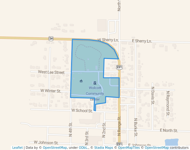 walking in Rodger G. Wolcott Memorial Park map in Wolcott