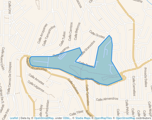 walking in parque, Ahuehuetes 49, lomas de san mateo, 53200 map in Naucalpan de Juárez