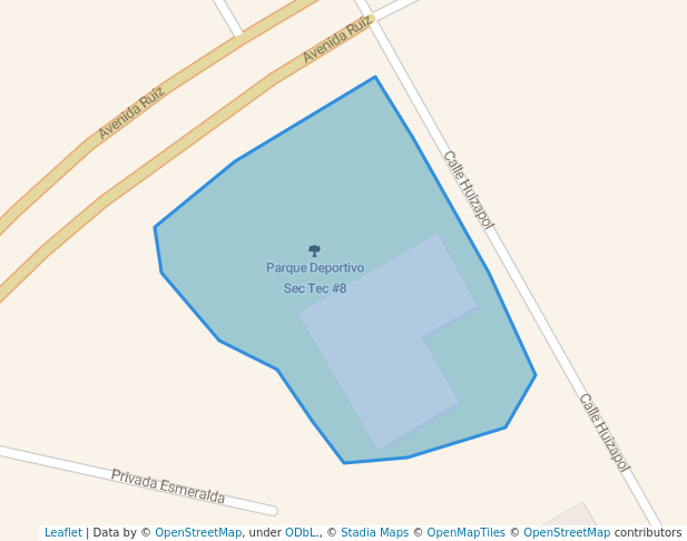 walking in Parque Deportivo Sec Tec #8 map in Ensenada