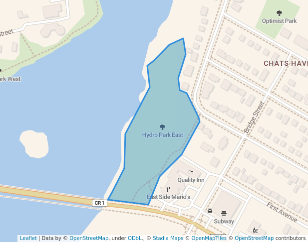 walking in Hydro Park East map in Arnprior