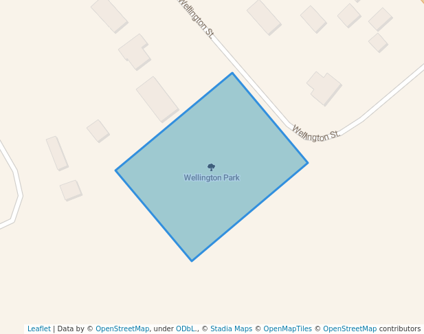 walking in Wellington Park map in Arnprior