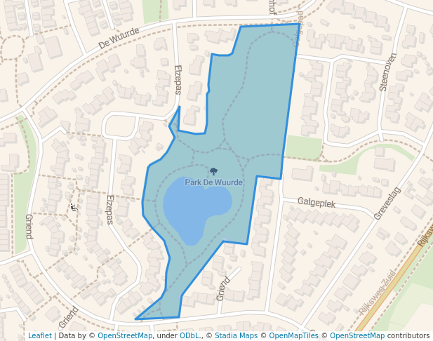 walking in Park De Wuurde map in Elst