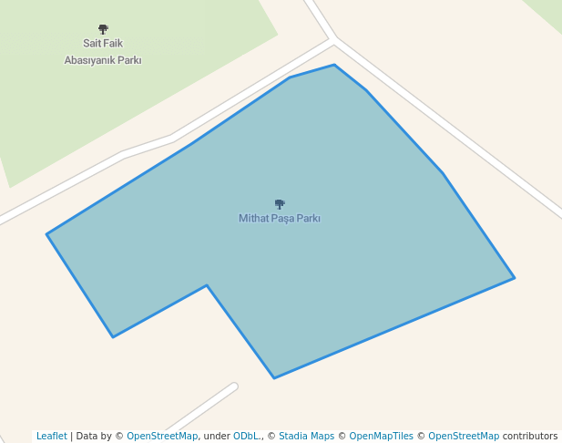 walking in Mithat Paşa Parkı map in Sakarya