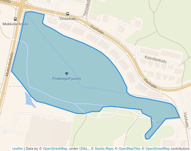 Frisbeegolf puisto
