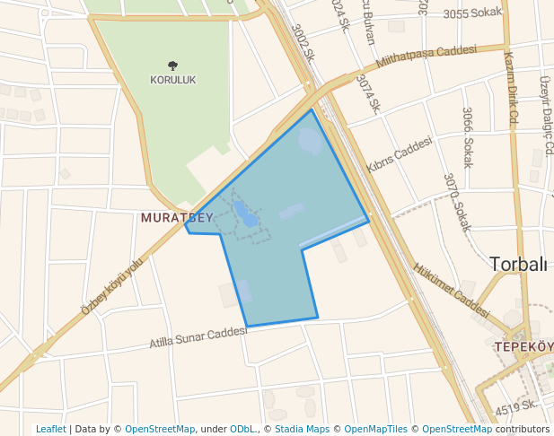 walking in Gazi Çamlığı map in Torbalı