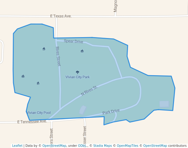 walking in Vivian City Park map in Vivian