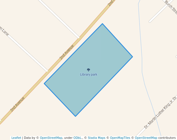 walking in Library park map in Eastman