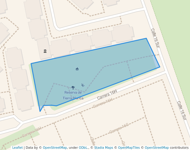 walking in Reserva de Tierra Blanca map in Soacha