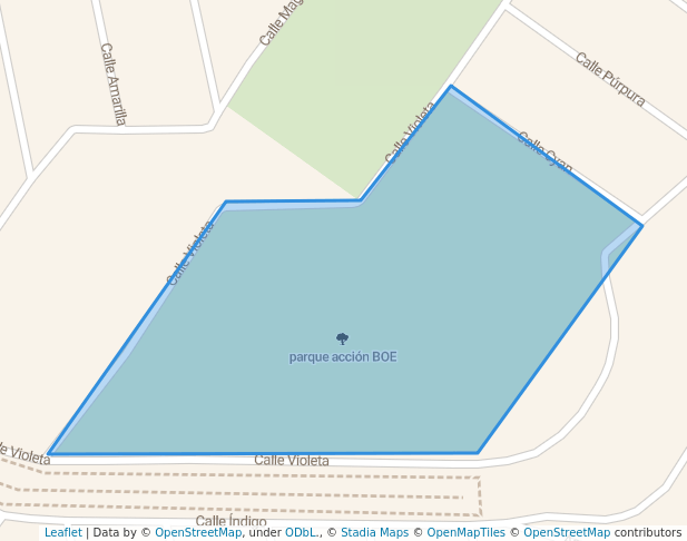 walking in parque acción BOE map in La Paz