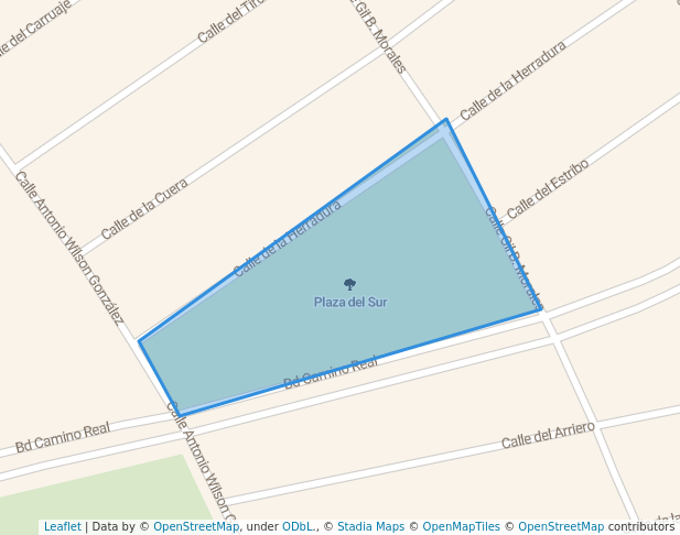 walking in Plaza del Sur map in La Paz