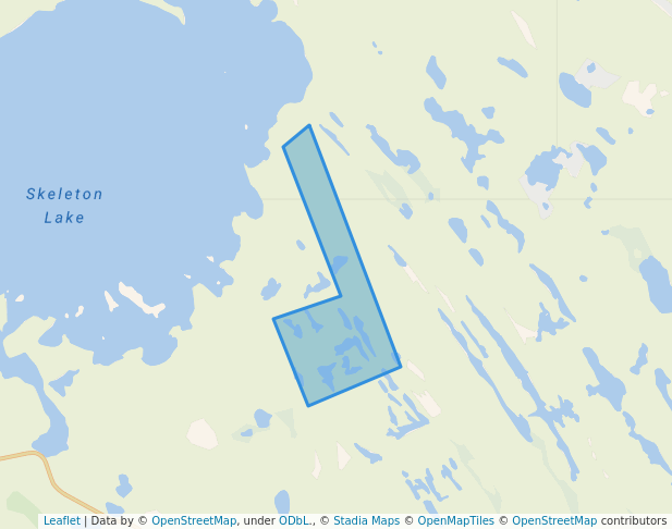 walking in Crown Land G362 map in Huntsville