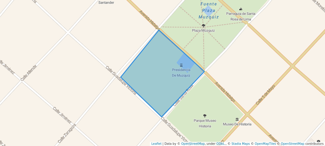 walking in Parque Monumento map in Melchor Múzquiz