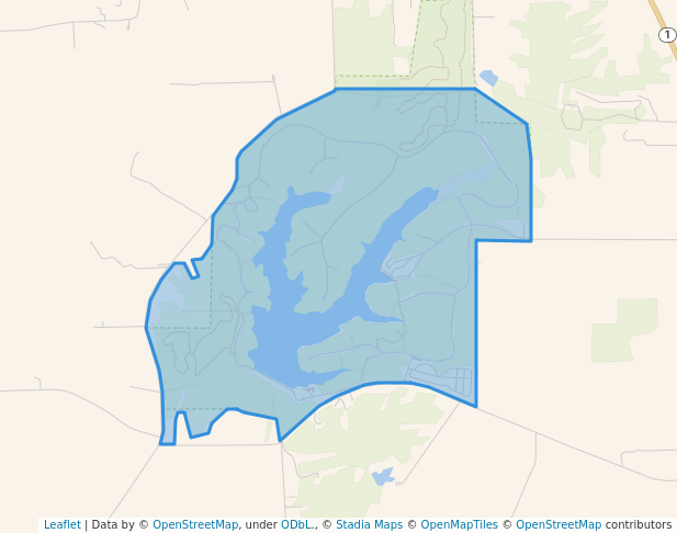 walking in Lincoln Trail State Park map in Marshall