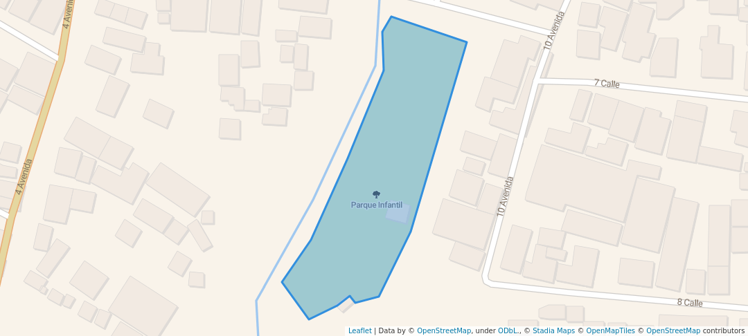 walking in Parque Infantil map in San Pedro Carchá