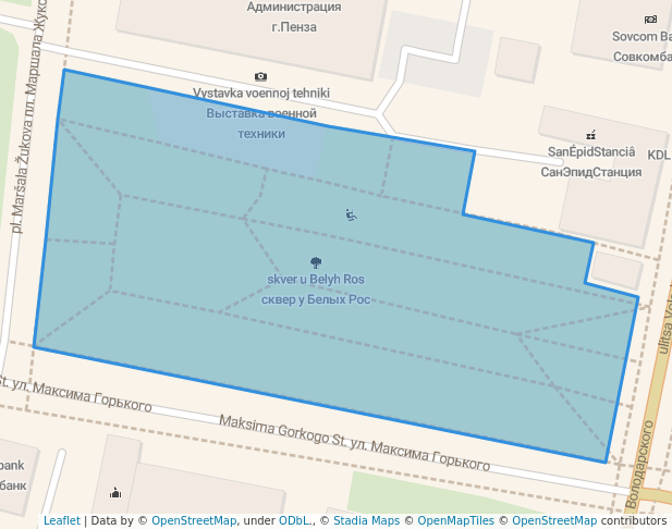 сквер у Белых Рос