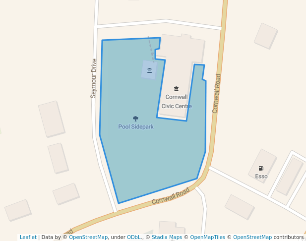 walking in Pool Sidepark map in Long Creek