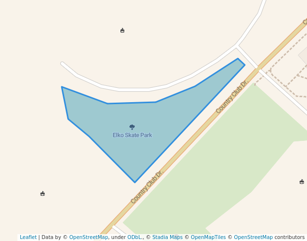 walking in Elko Skate Park map in Elko