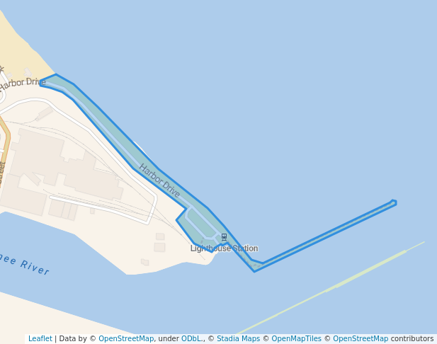 walking in Ann Arbor Park map in Menominee