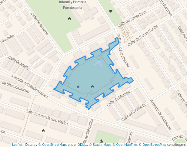 walking in Parque de la urbanización de Fuente Santa map in Colmenar Viejo