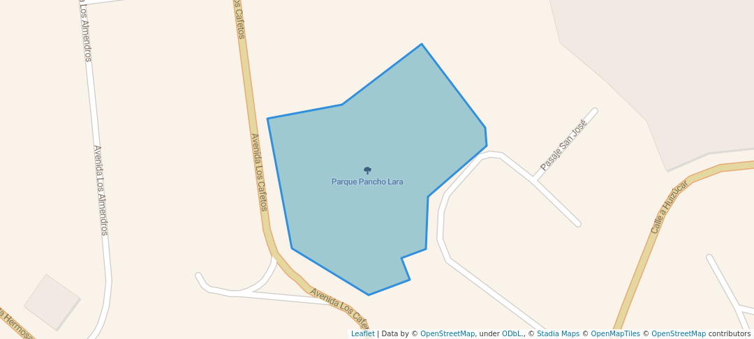 walking in Parque Pancho Lara map in San Salvador