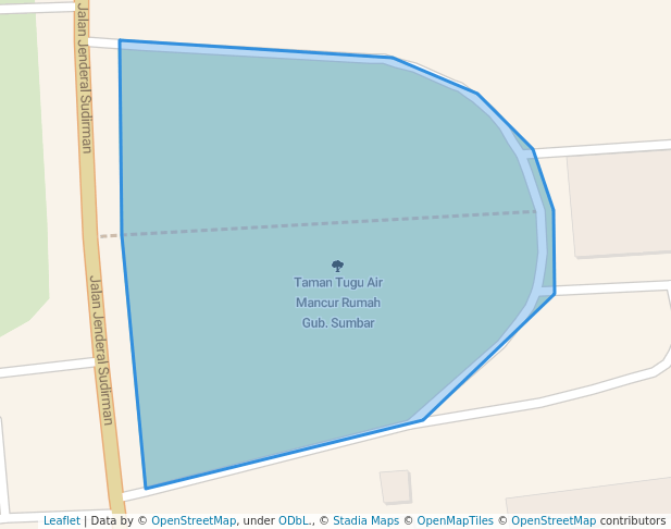 Taman Tugu Air Mancur Rumah Gub. Sumbar