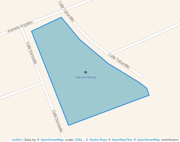 walking in Parque Roma map in Mexicali