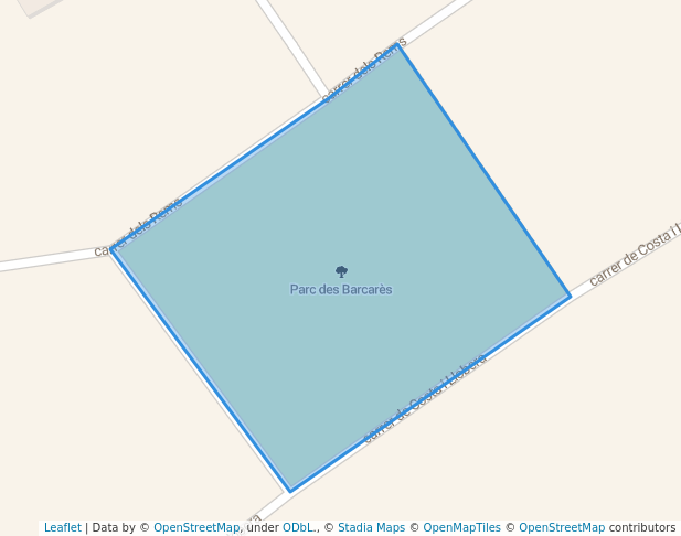 walking in Parc des Barcarès map in Alcúdia